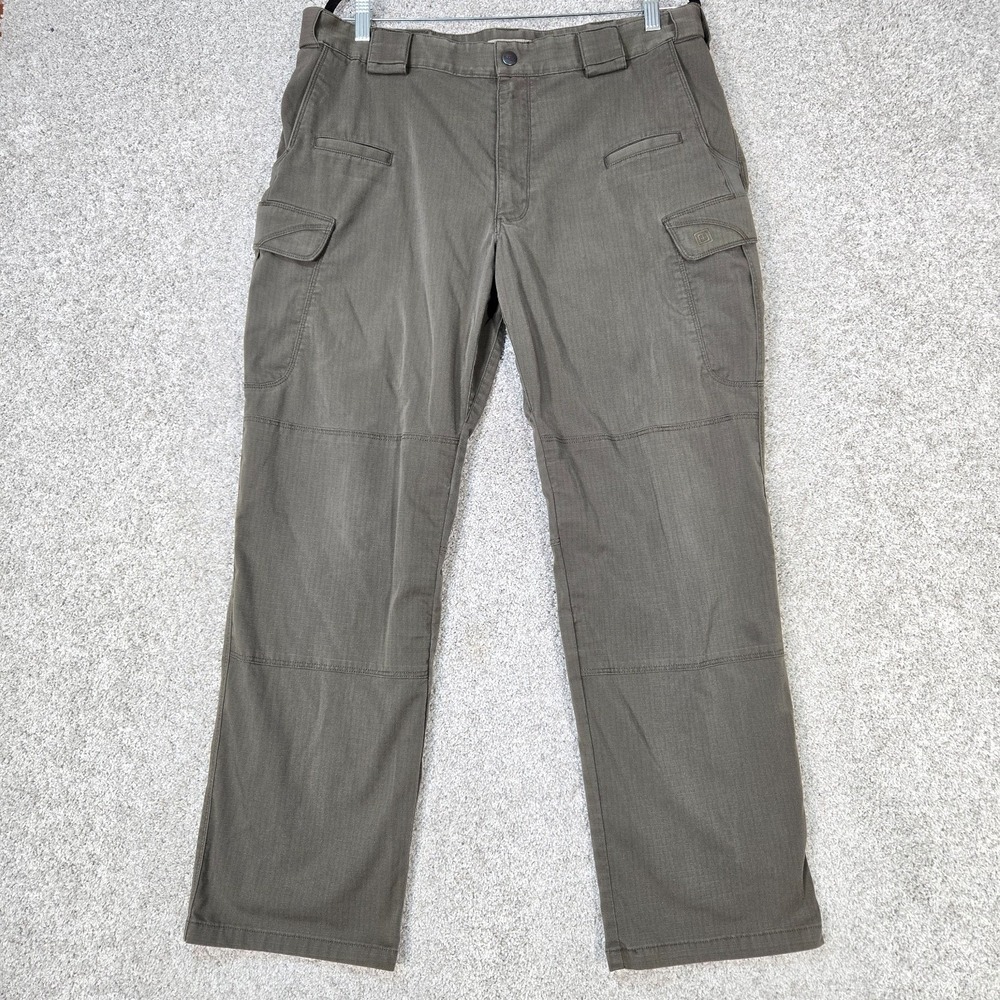 5.11 Tactical Mens Regular‎ Fit Stryke Cargo Pants 36x30 Green ripstop utility